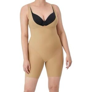 EUC Maidenform Open Bust Body Shaper, Shape wear, Nude, Beige, Neutral, Sz M​